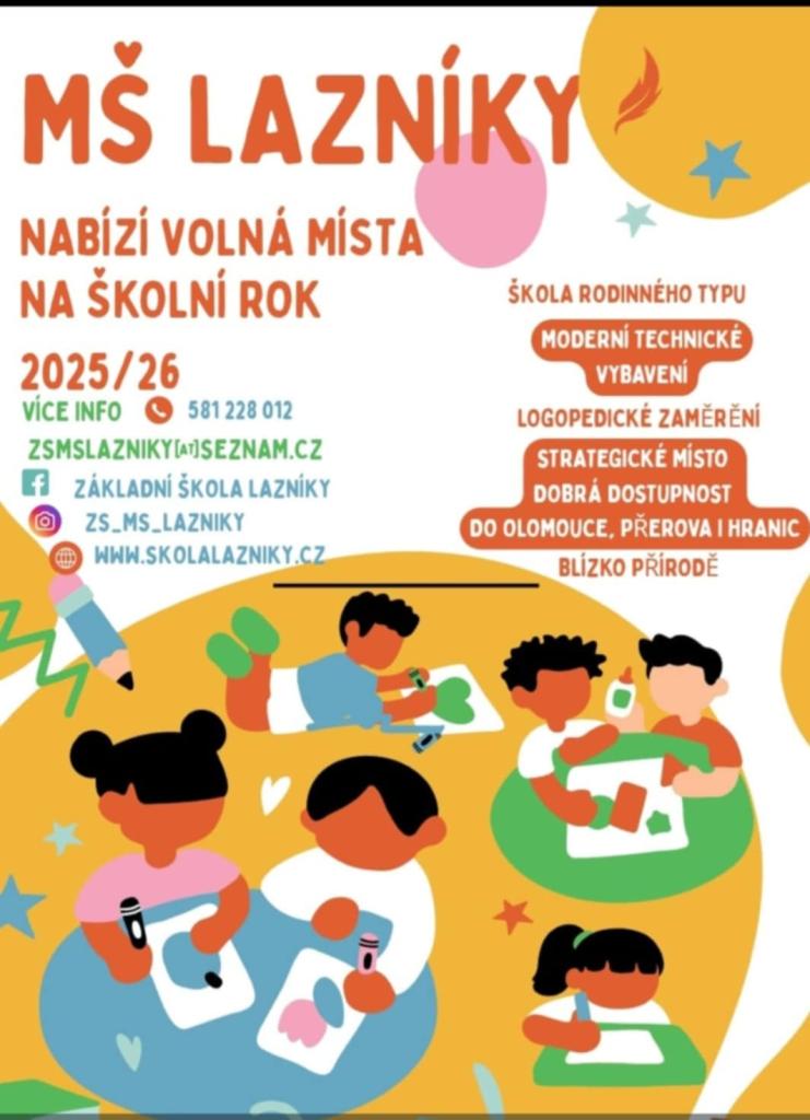 MŠ Lazníky - volná místa